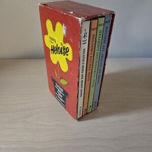 VTG 1960’s Hints From Heloise Set Of 4 In Case Pocket Books Housekeeping Kitchen